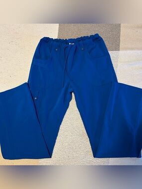 Dickies Royal Blue Xtreme Stretch Cargo Scrub Pant, Size Small Tall
